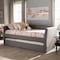 Baxton Studio Camino Modern Grey Upholstered Daybed with Guest Trundle Bed 131-7309 - alternate 4